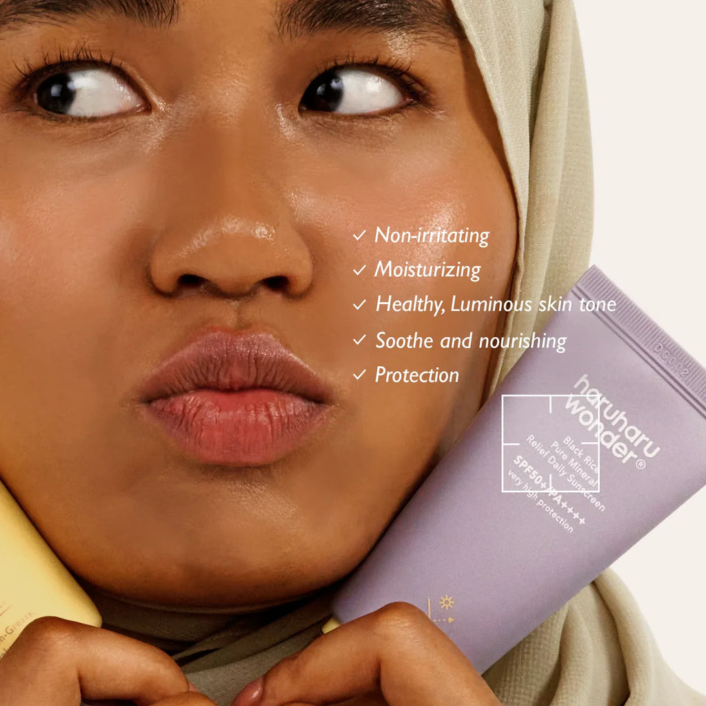 HARUHARU WONDER - Black Rice Pure Mineral Relief Daily Sunscreen SPF50+ PA++++ - 50ml Protector Solar